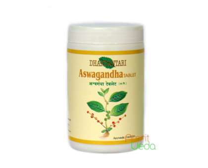 Ashwagandha Dhanvantari, 200 grammes ~ 400 comprimés ~ 400 comprimés