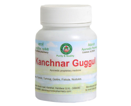 Kanchnar Guggul Adarsh Ayurvedic, 40 grammes ~ 120 comprimés