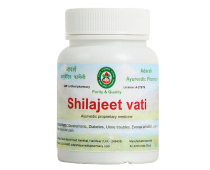 Shilajeet vati Adarsh Ayurvedic, 40 grammes ~ 110 comprimés