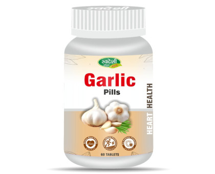 Garlic - Lasuna extract Swadeshi Ayurved, 60 comprimés - 13 grammes