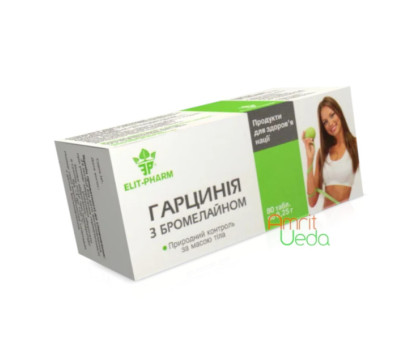 Garcinia with Bromelain Elite-Pharm, 80 comprimés