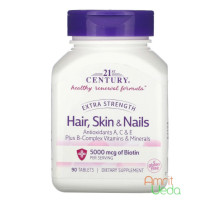 Hair, skin & nails Extra strength, 90 comprimés