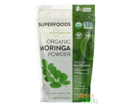 Moringa poudre MRM Nutrition, 240 grammes