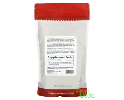 Moringa poudre Pure Indian Foods, 227 grammes