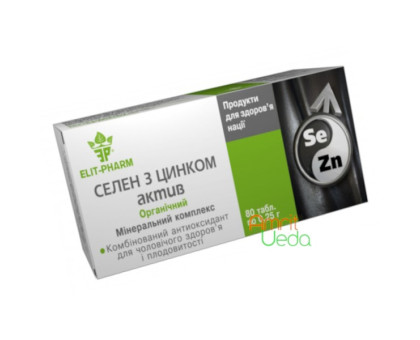 Selenium with Zinc Active Elite-Pharm, 80 comprimés