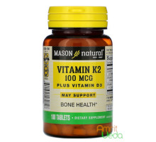 Vitamin K2 plus D3, 100 comprimés