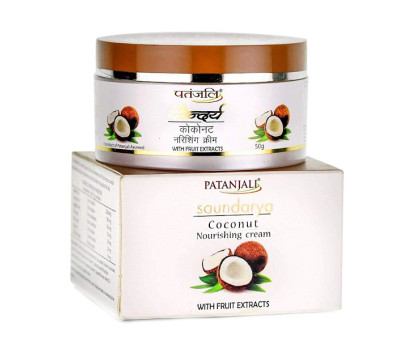 Cream nourishing coconut Soundarya Patanjali, 50 grammes